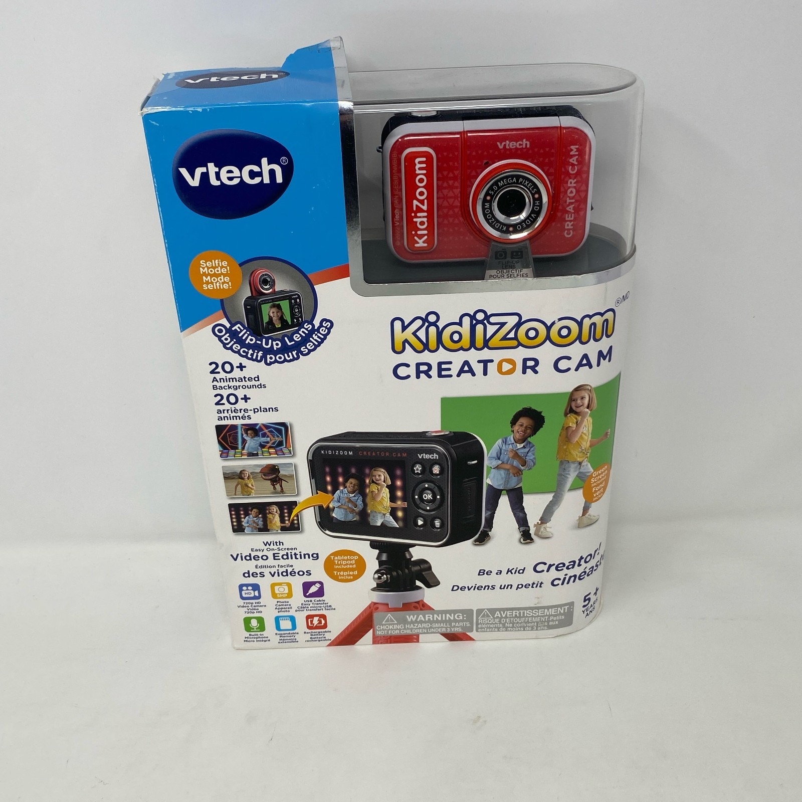 VTech KidiZoom Creator Cam HD Kids Camera w/ Green Screen - Red