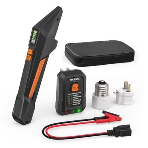 Circuit Breaker Finder and GFCI Outlet Tester - Digital Receiver with Color