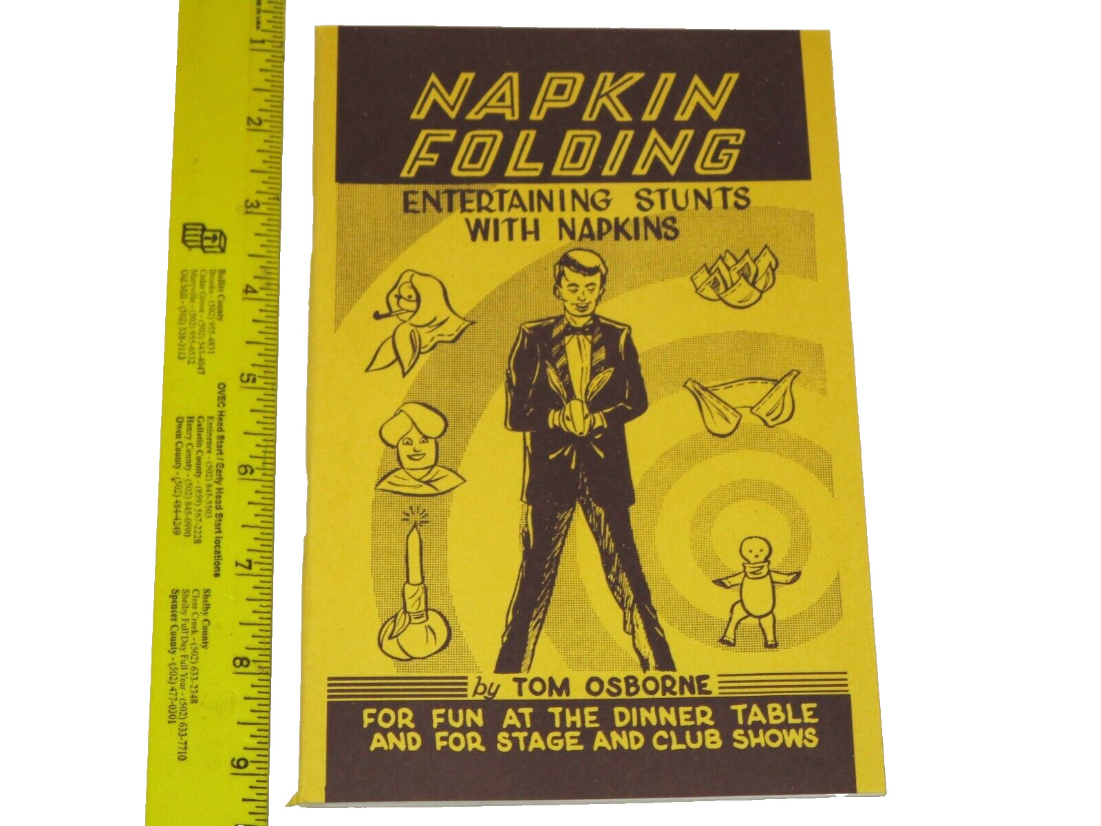 Napkin Folding Magic Tricks - Entertaining Stunts With Napkins, by, Tom Osborne