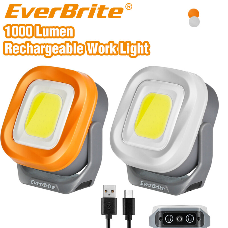 EverBrite Rechargeable Cordless Work Lights Magnetic LED 1000 Lumen Super Bright