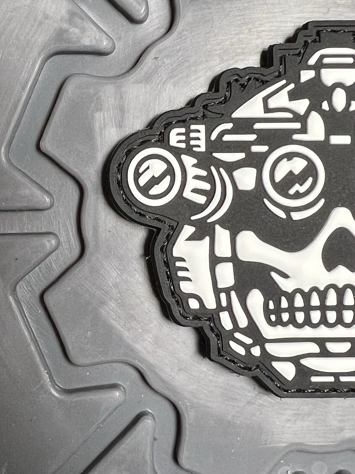 Two Sierra “NODs Sugar Skull” Black & White Variant Patch