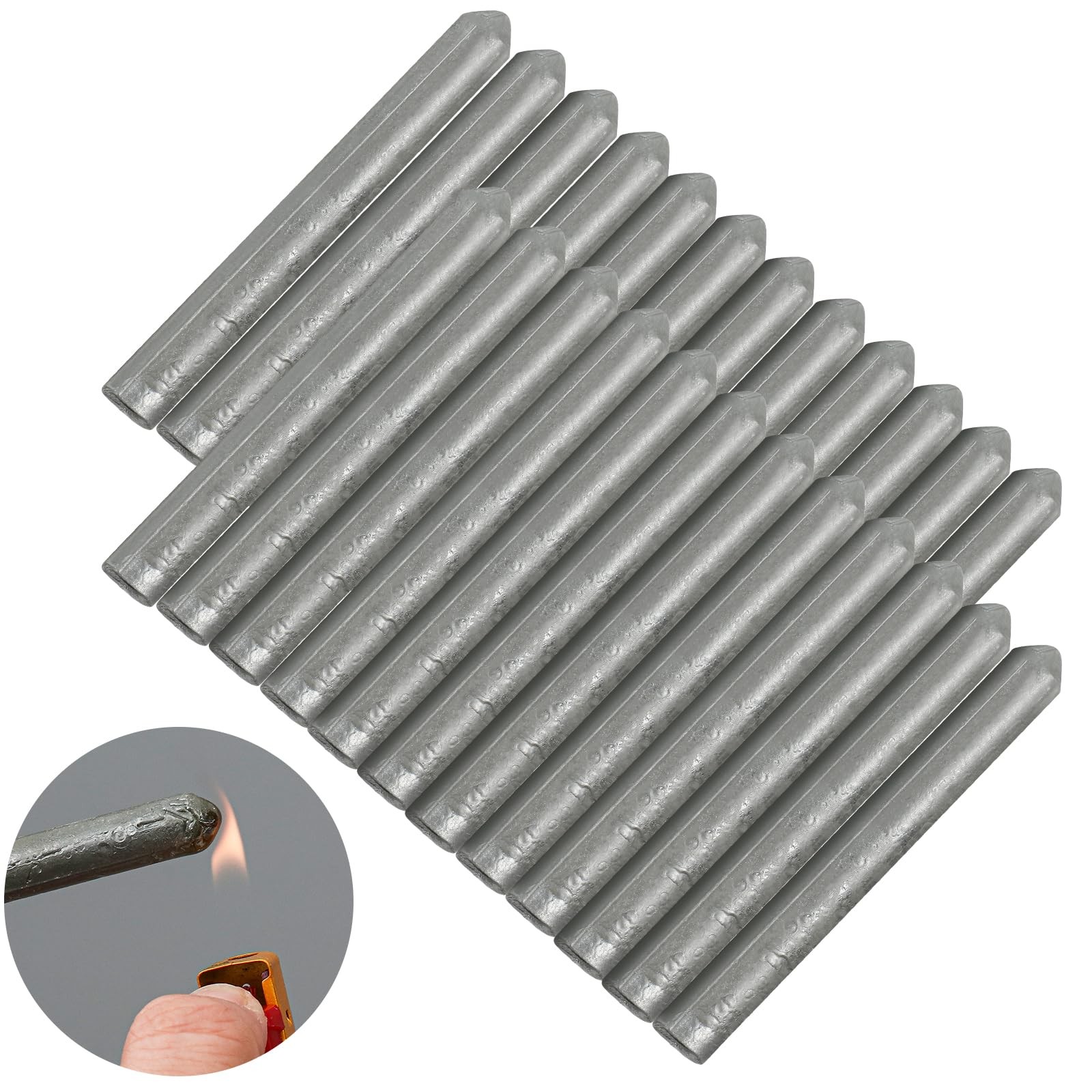 Tandefio 24 Pcs Low Temperature Universal Welding Rod 3.07 Inch, Silver