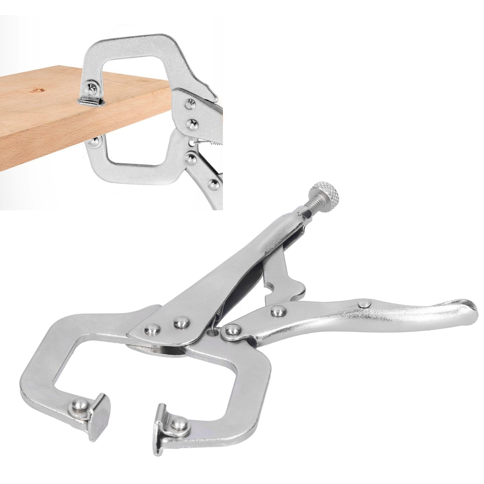 6in Locking Pliers CShaped Woodworking Quick Clamp Fixing Welding