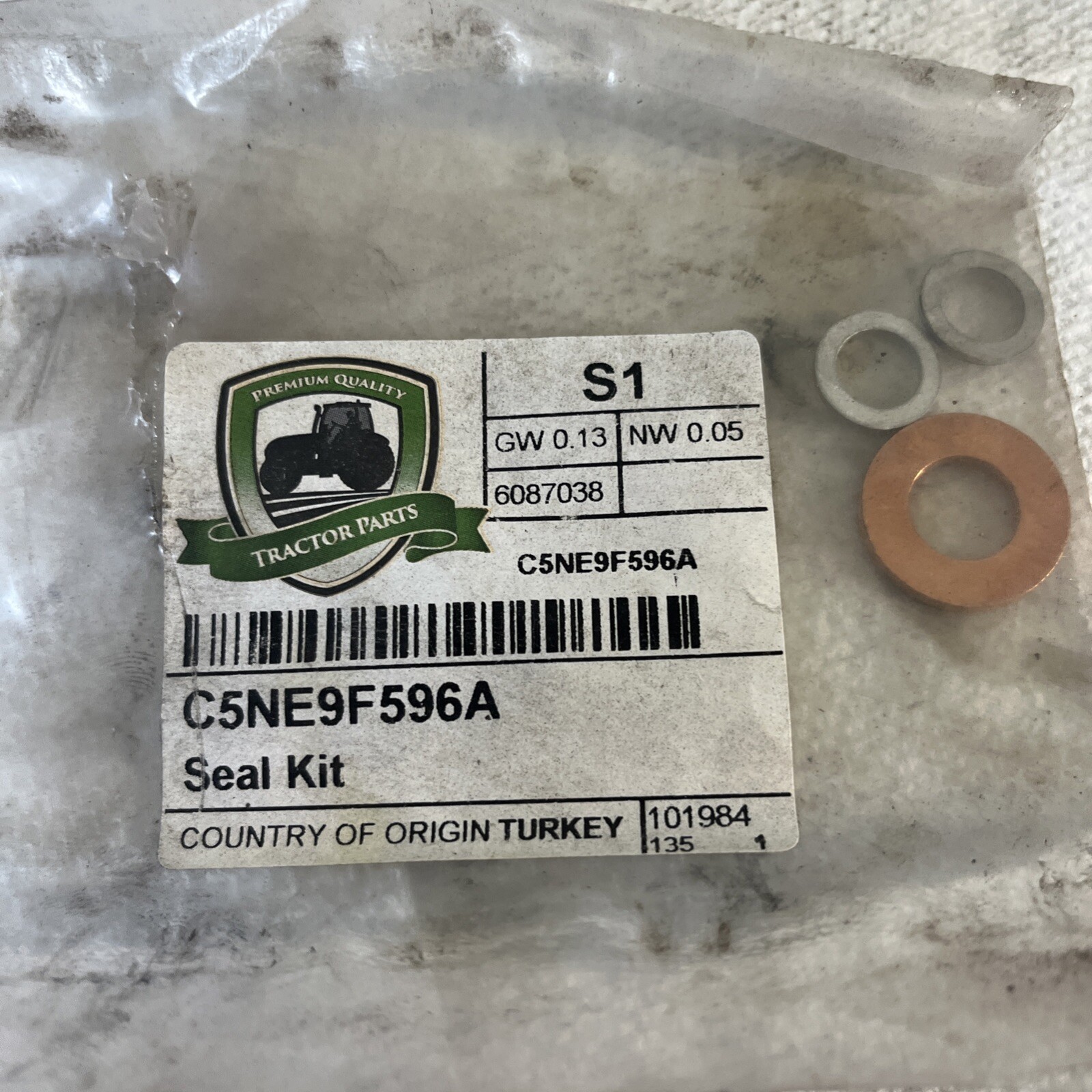 CNH Copper Washer + 2 Steel Washer New