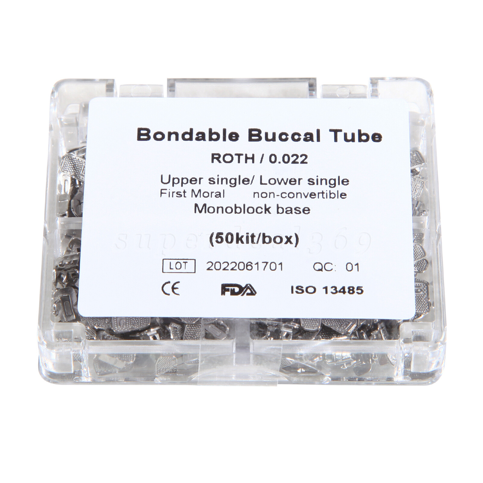 50 Sets Dental Orthodontic Buccal Tube Roth 022 1st Molar Bondable Non-Con ns