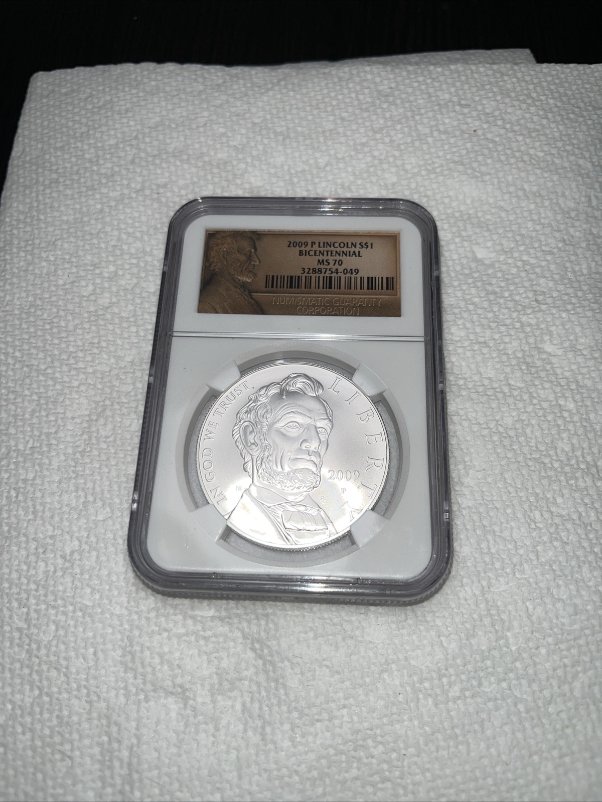 2009 P Lincoln $1 Bicentennial MS70 NGC Certified