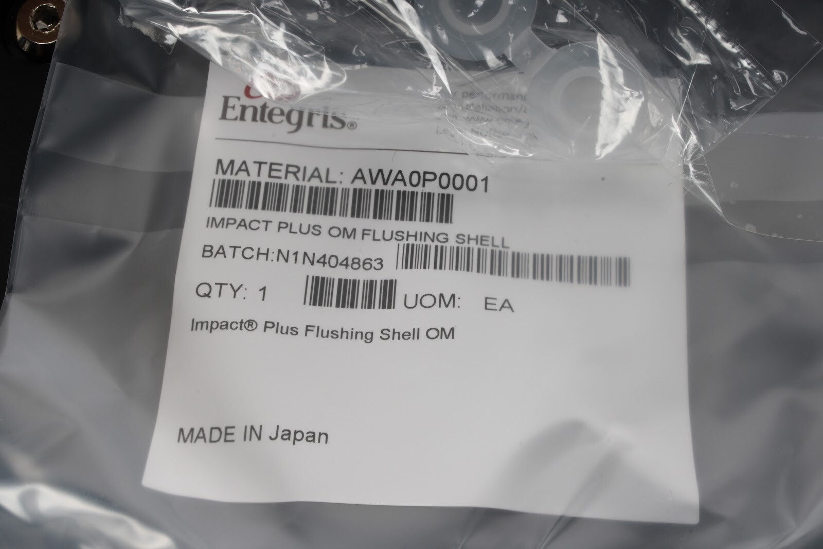 Entegris AWA0P0001 Impact Plus OM Flushing Shell - New Open Box