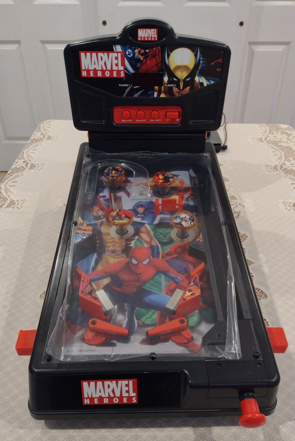 Marvel Heroes Table-Top Mini Pinball Machine 19’’ Play Area New Plexi Works