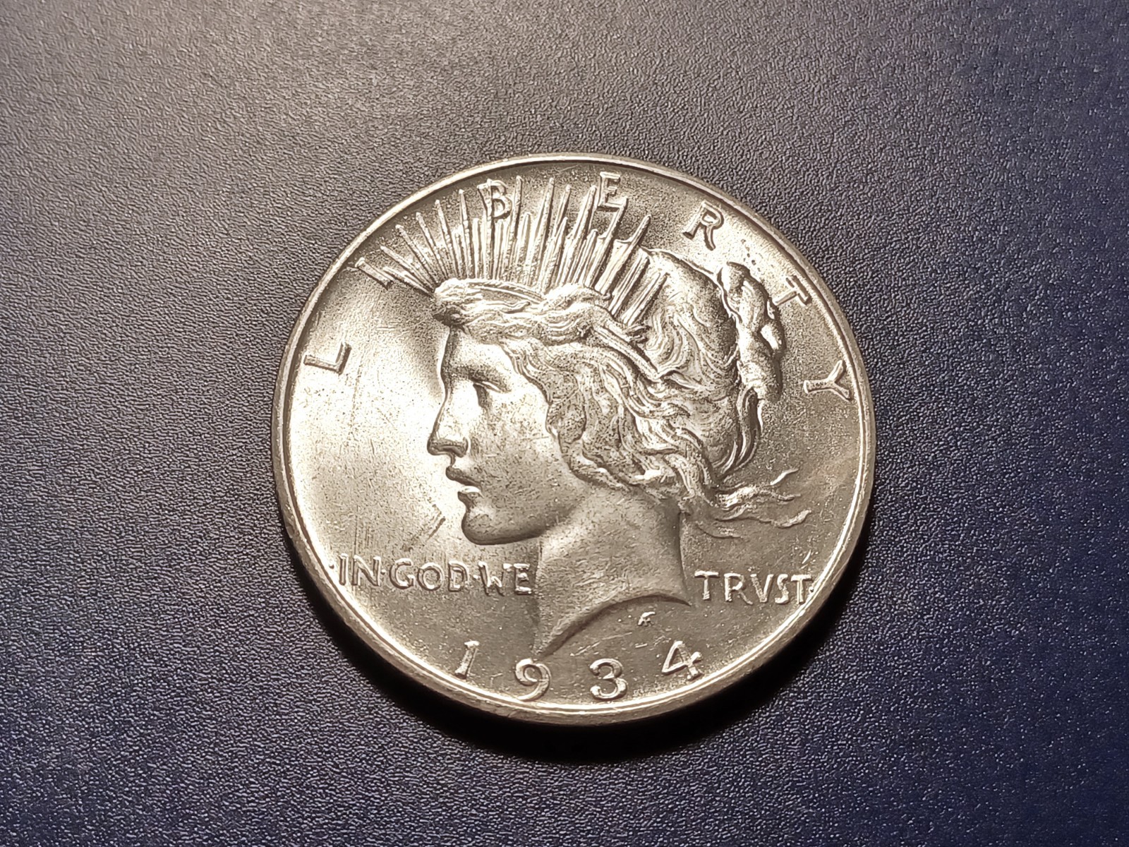 Near Gem BU 1934-D Peace Dollar