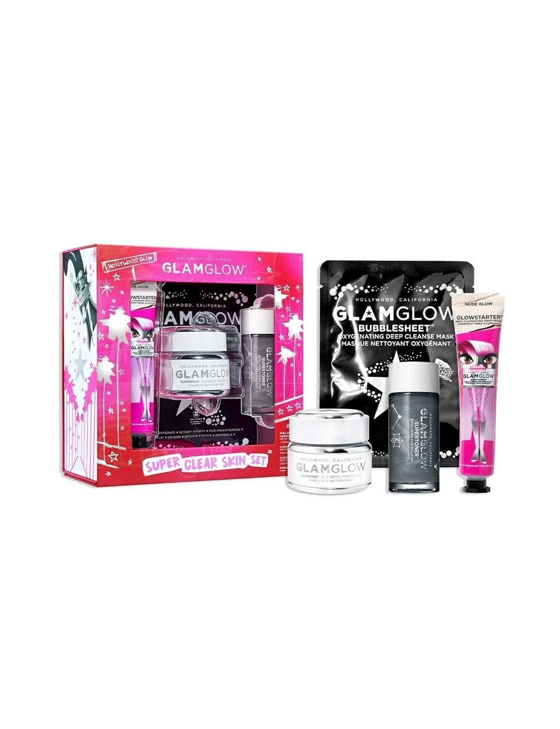 GlamGlow SuperMud ThirstyMud YouthMud GravityMud BrightEyes FlashMud InstaMud