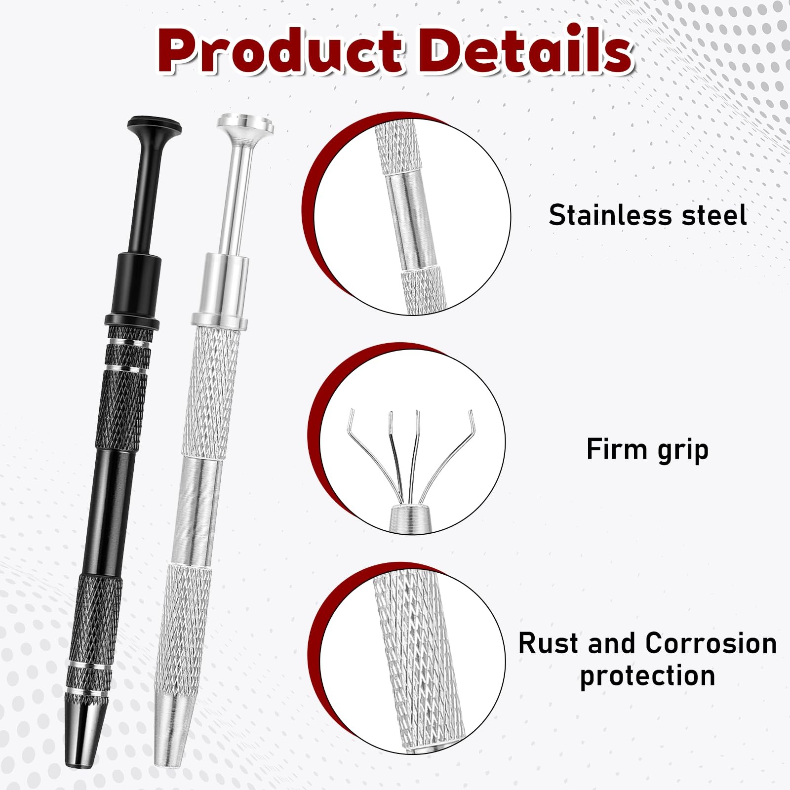 2 Pcs Piercing Changing Tools, Earring Grabber Tool, Piercing Ball Grabber To...