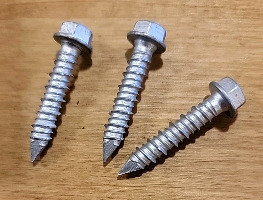 NEW 1/4 x 1-1/4" Hex Head 410 Stainless Steel  Screw Tapcon Qty 70 Free Shipping