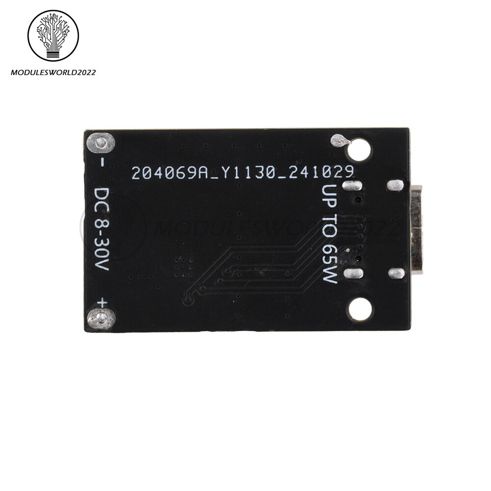 1-10*DC8~30V PD65W Fast Charging Module Step-Down Support PD3.1 QC3.0 SCP Type-C