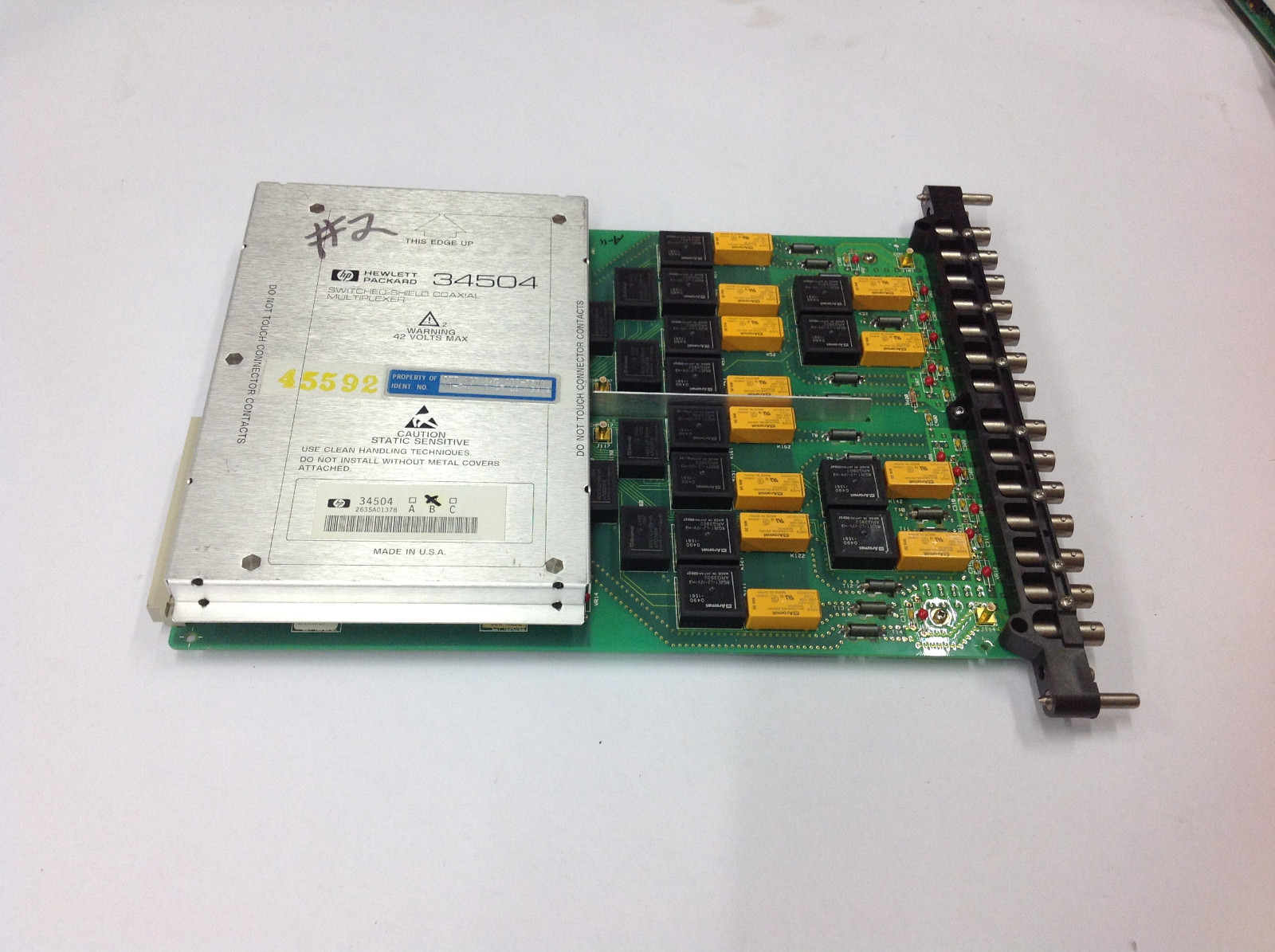 HP Hewlett Packard 34505B Switched-Shield Coaxial Multiplexer.  USED  lot#2