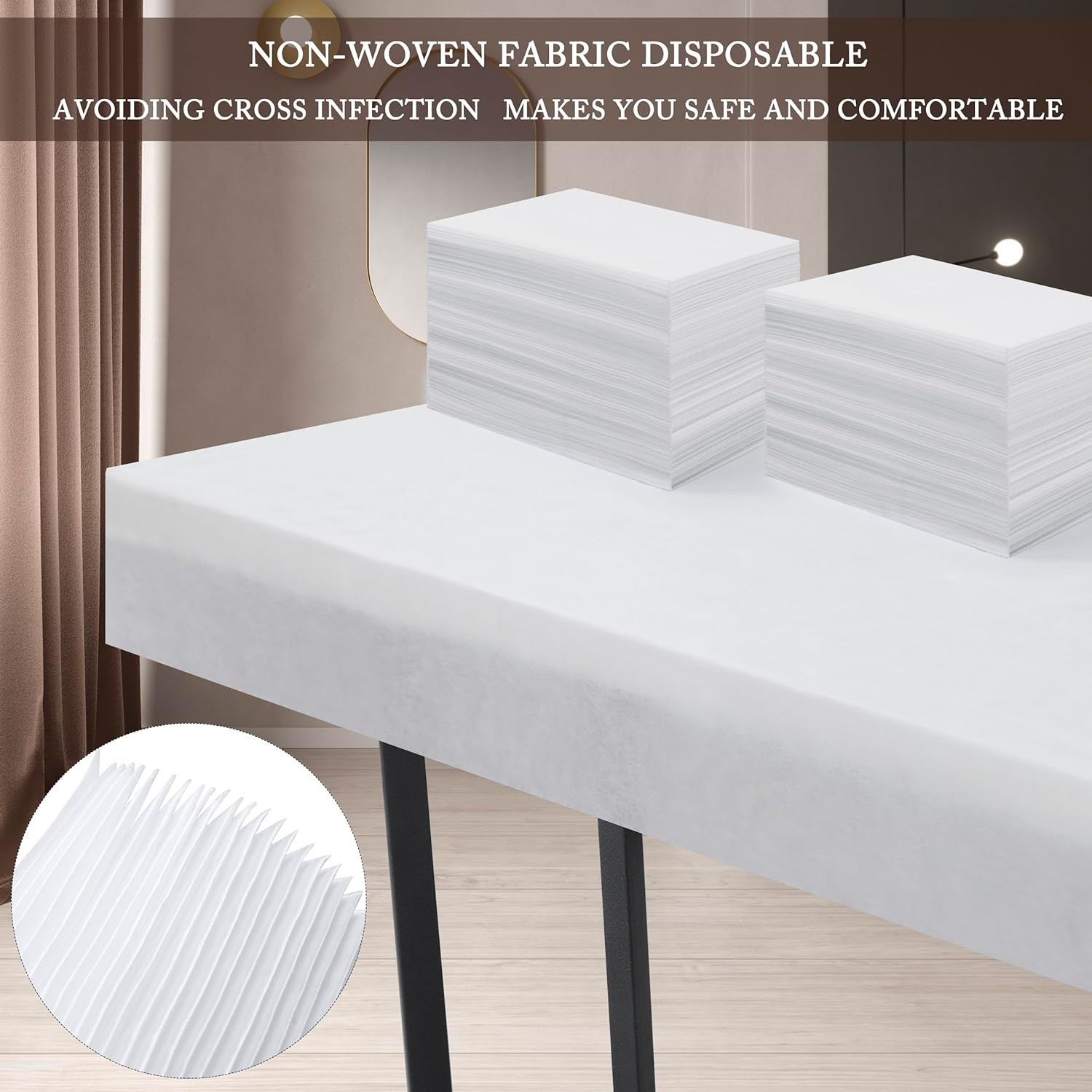 Convenient 100 Pcs Disposable Spa Bed Sheets 31" x 71" - Easy Cleanup & Soft