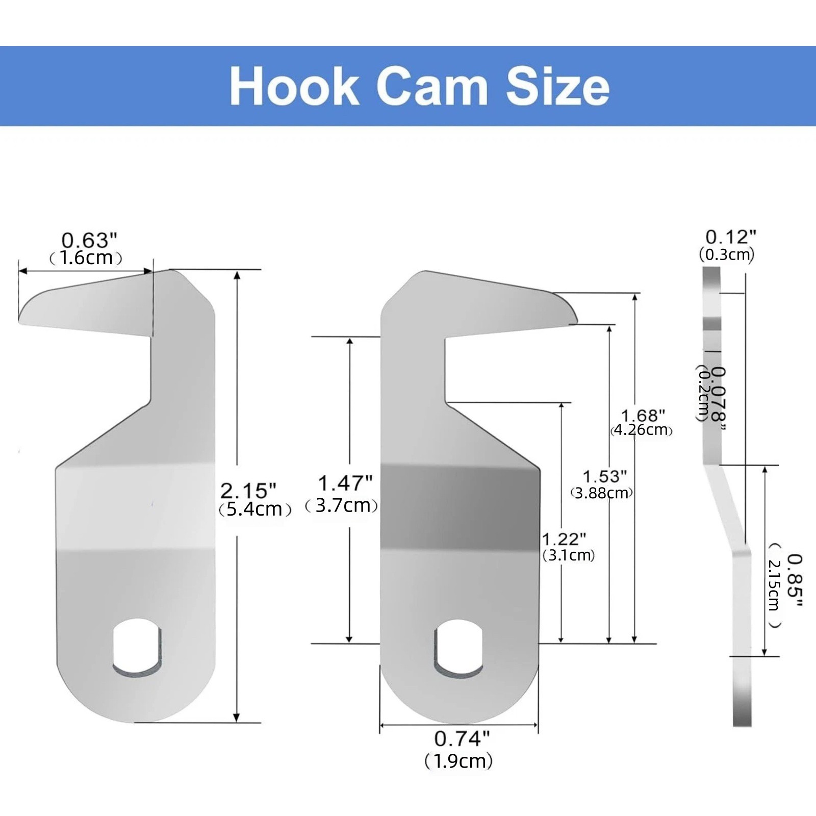 5/8" Cam Lock for Various Tool Box Cabinet Mailbox RV Door Replacement Part