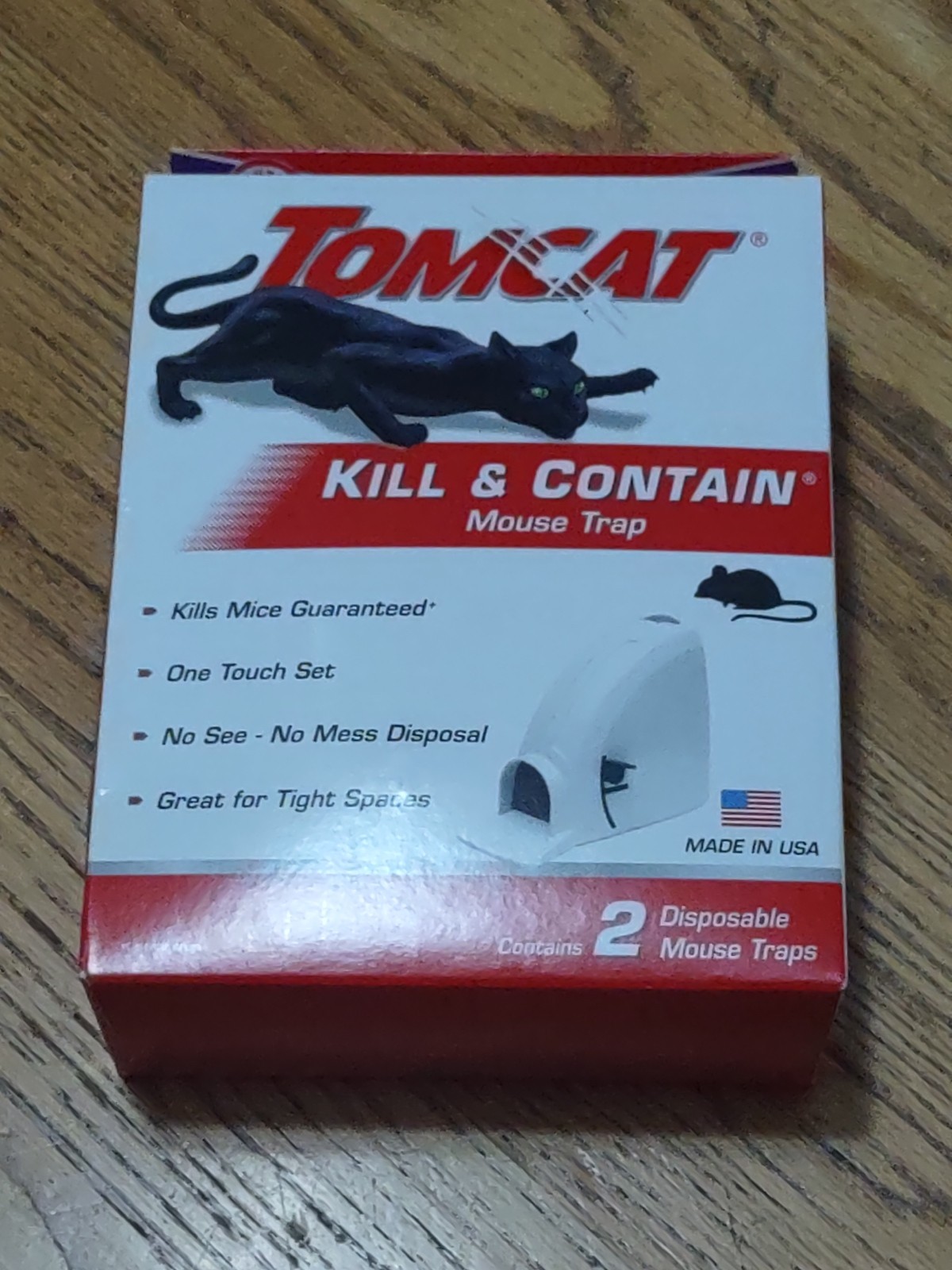 Tomcat Kill & Contain Mechanical Mouse Trap (2-Pack) Never Touch Never See