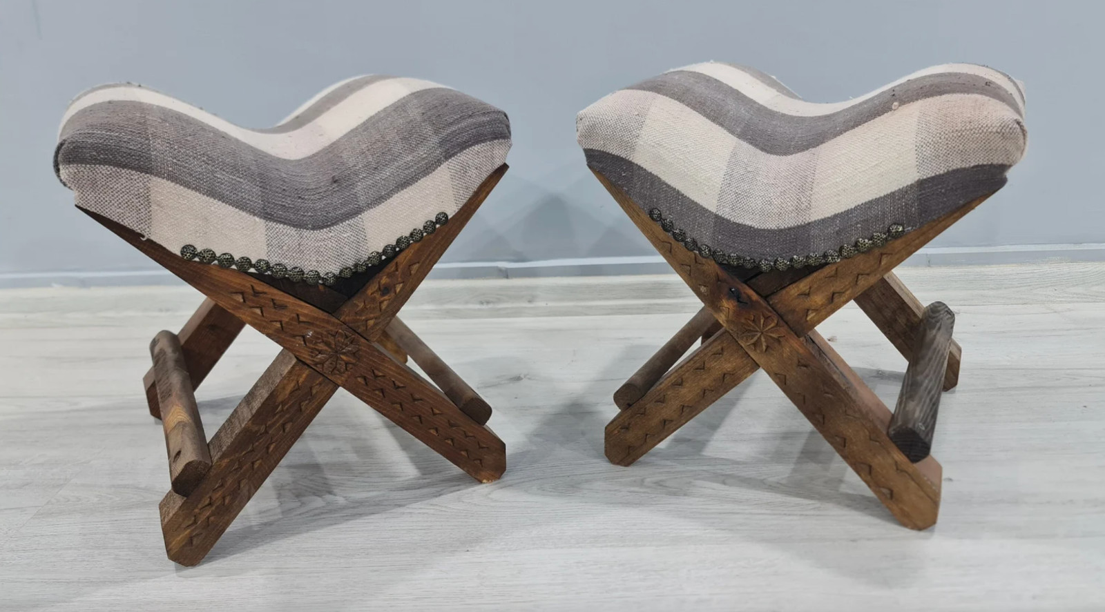 a pair footstool, pouf footstool, ottoman chair, couple chair, Turkish chair