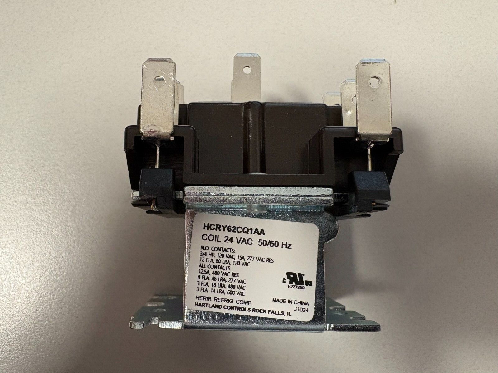 HARTLAND CONTROLS HCRY62CQ1AA Coil 24 VAC 50/60 Hz