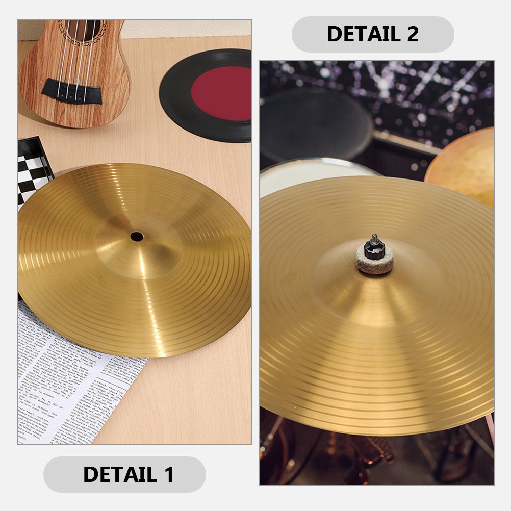 Jazz Drum Crash Cymbal Replacement Accessories Brass Symbols for Drums