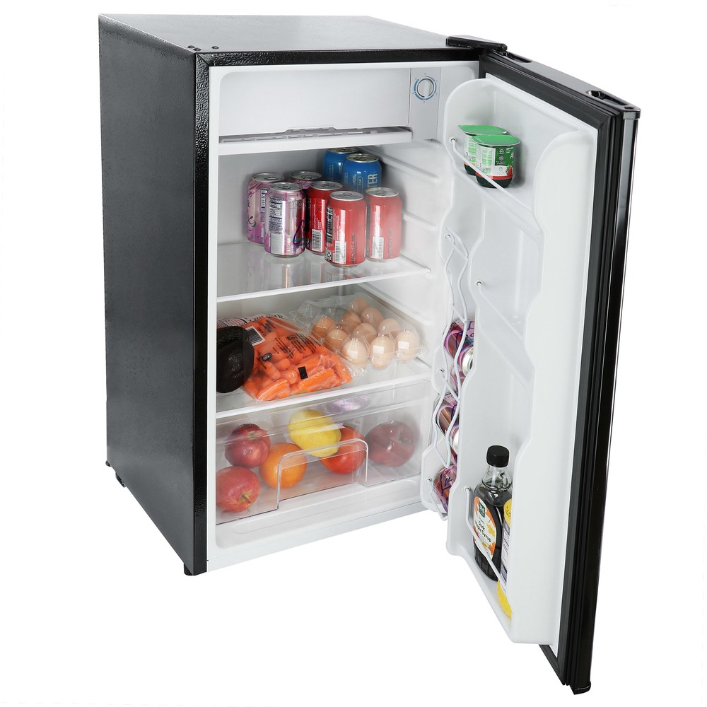 Megachef Mcr-90B 3.2 Cu. Ft. Compact Freestanding Mini Refrigerator In Black