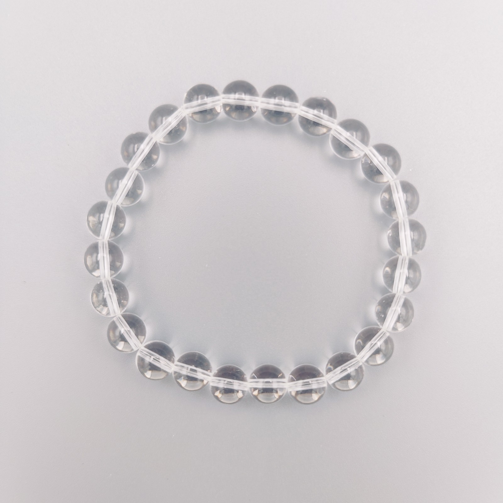 Clear Quartz Crystal Bracelet - Master Healer, Chakra Balance, Men & Women 8mm
