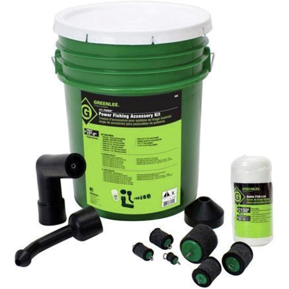 Greenlee 392 1/2 HP Li'l Fisher Vacuum/Blower Power Fishing Accessory Kit New