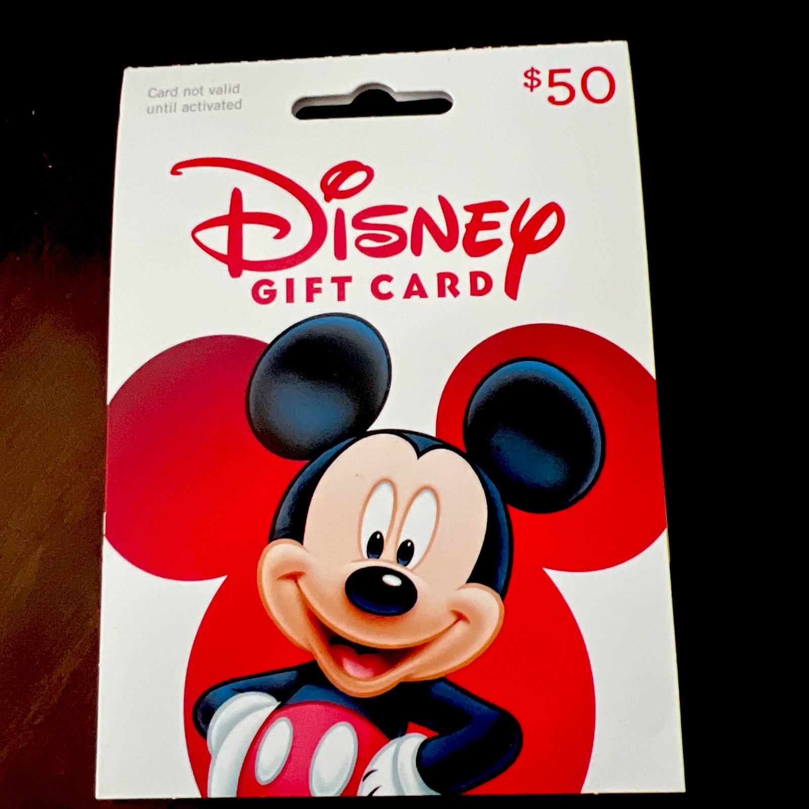 DISNEY GIFT CARD NEW