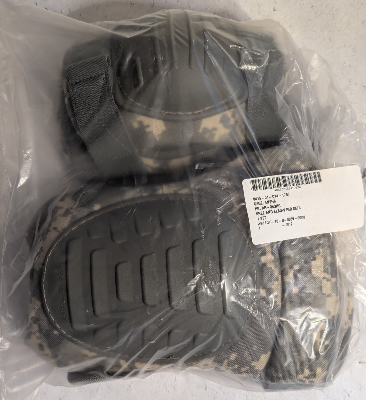 !NEW! US Military Knee and Elbow Pad Set, ACU, McGuire-Nicholas (made in USA)