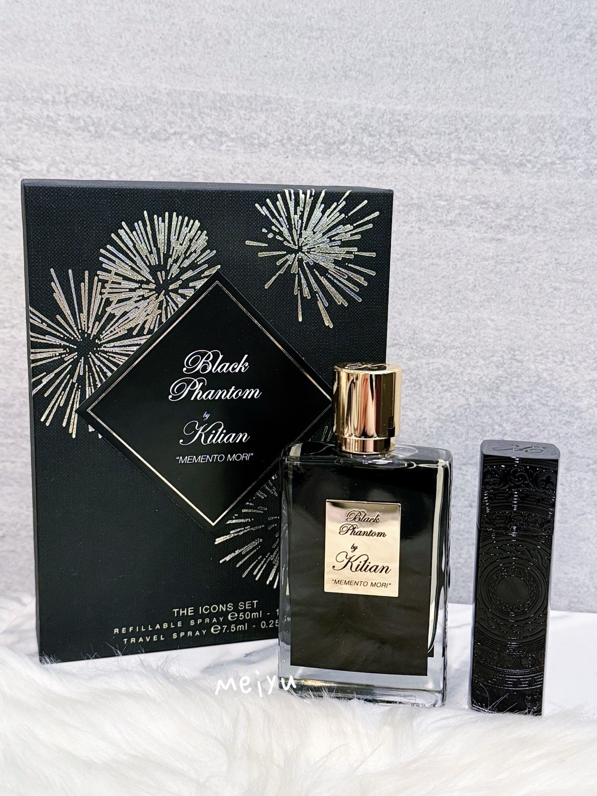 Kilian Black Phantom Memento Mori  EDP Spray Icons Set, 1.7oz➕0.25oz， NIB Sealed