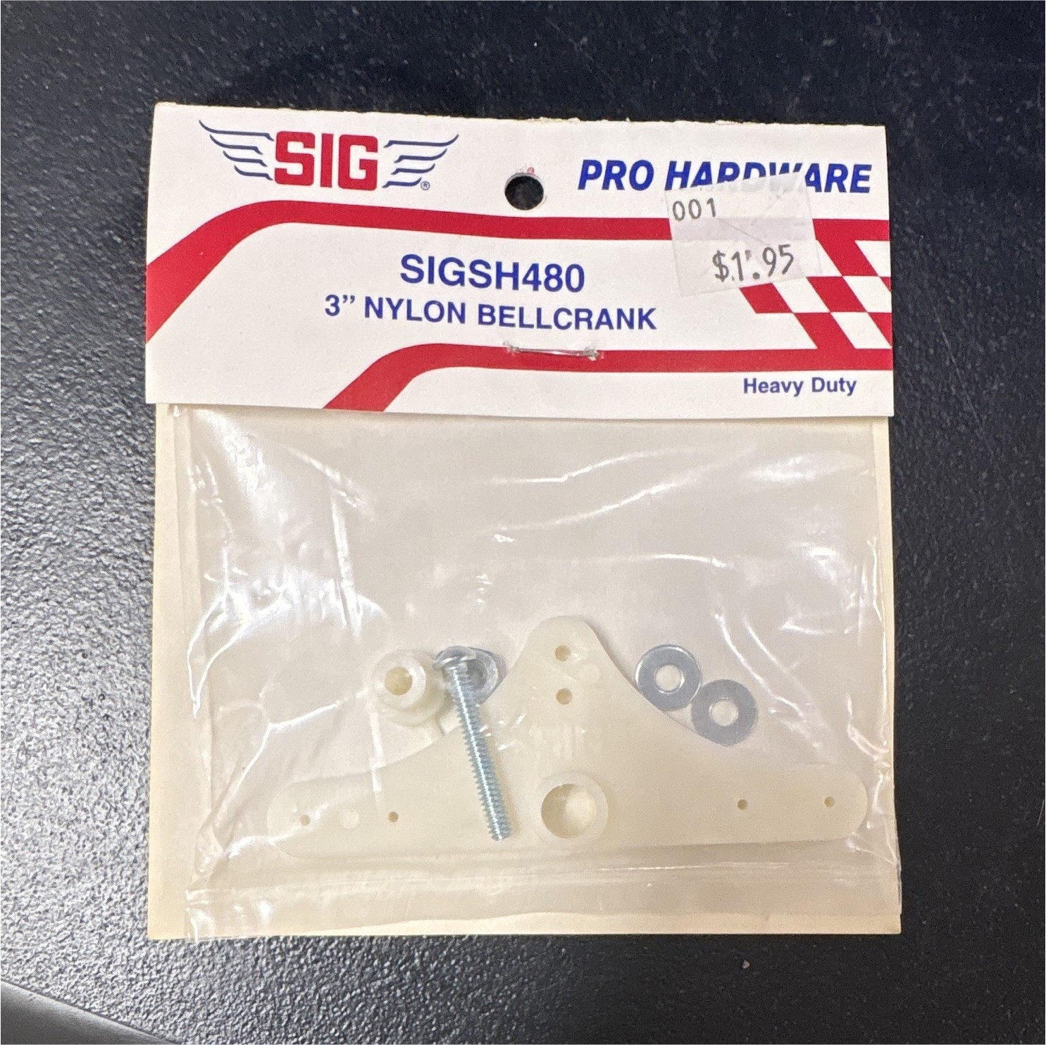 SIG SIGSH480 3" Nylon Bellcrank Pro Hardware, White, Age 8-11 Years