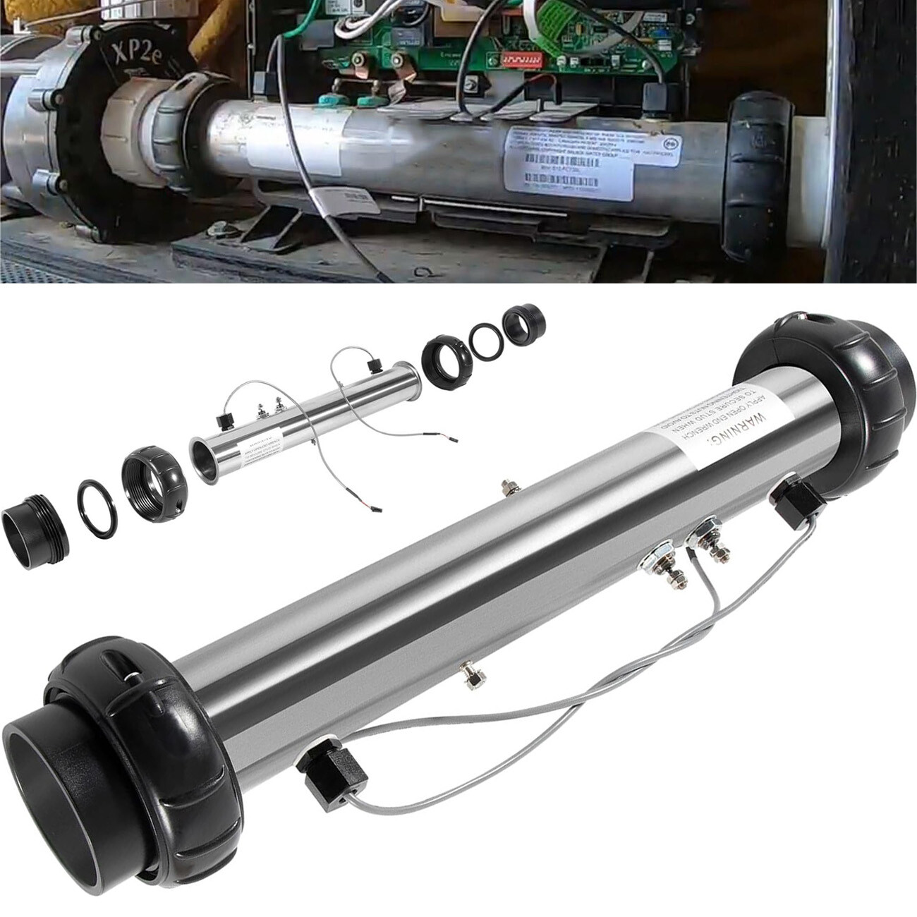 58117 Spa Heater Assembly Replacement for Balboa M7 VS 4.0kW 240V / 1.0kW 120V