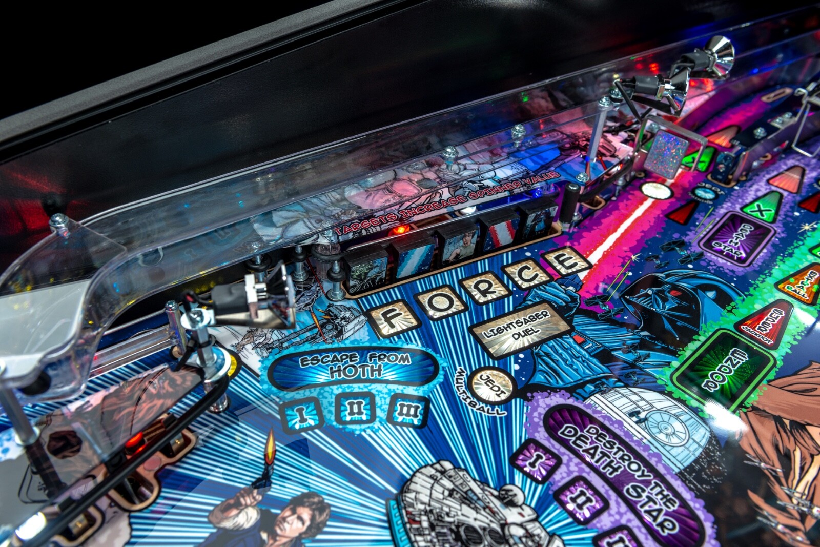 NIB Star Wars Comic Pro Pinball Machine Authorized Stern Dealer
