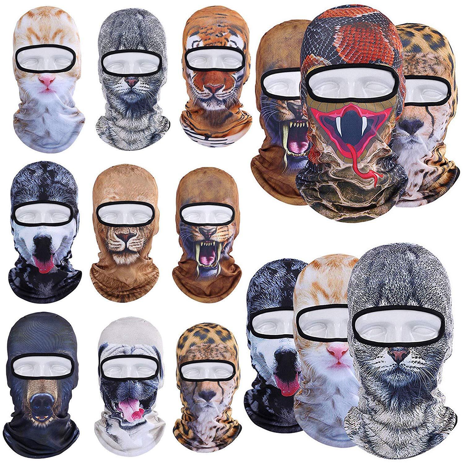 Balaclava Full Face Mask 3D Cool Animal Skiing Mask Cycling Motorcycle Halloween
