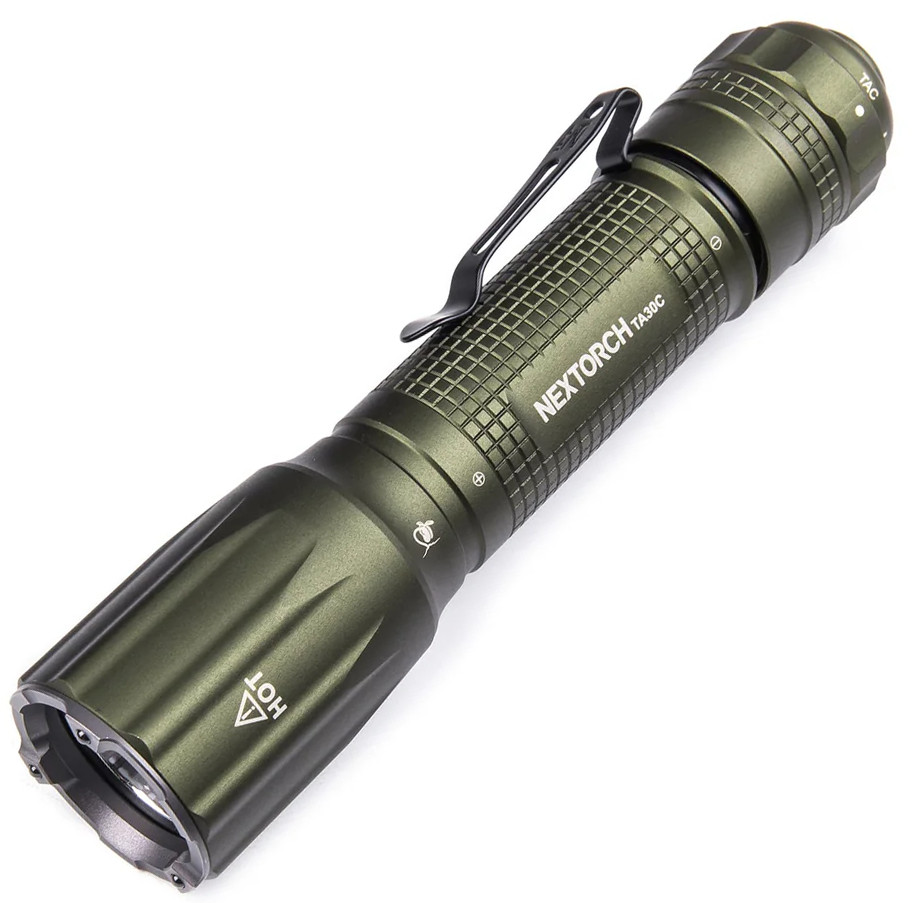 Nextorch TA30C Tactical Flashlight Resists Water/Impact Strobe Window-Breaker