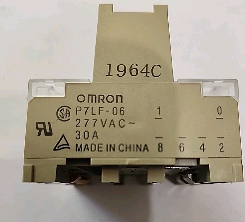 Omron P7LF-06 DIN Mount Relay Socket / Base, 6 Position, 277VAC, 30A