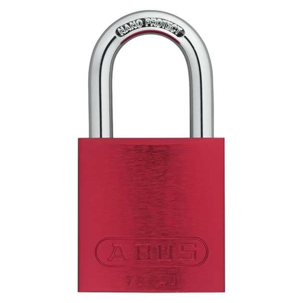ABUS Red 72/40 Lockout Tagout Padlock w/ 1" Shackle, Single 1.5-Inch,