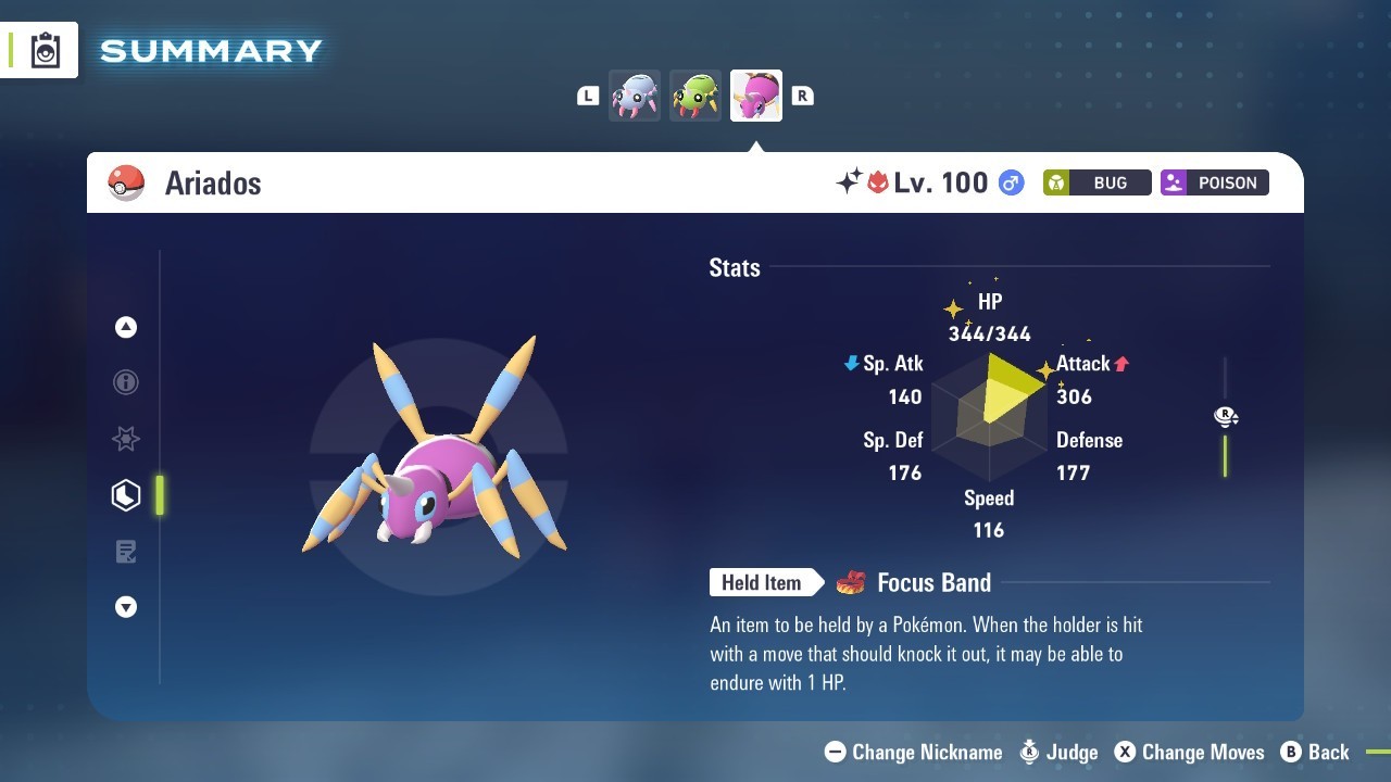 Pokémon Legends: Z-A Shiny Ariados 6iv ✨Max EV✨ALPHA