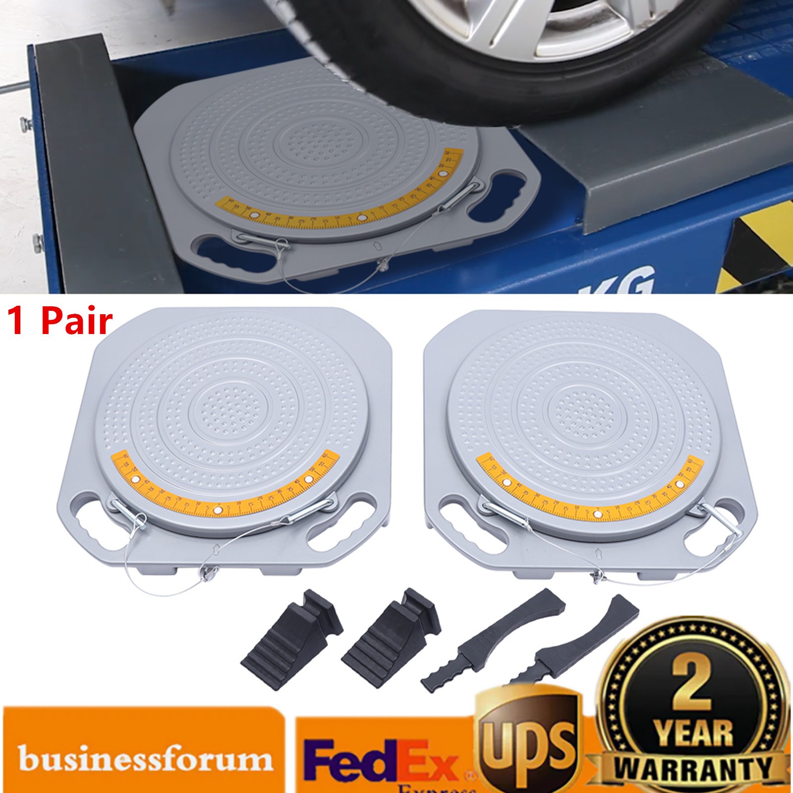 1 Pair Alignment Tool Alignment Turn Plates Car Front End Wheel Alignment Tools