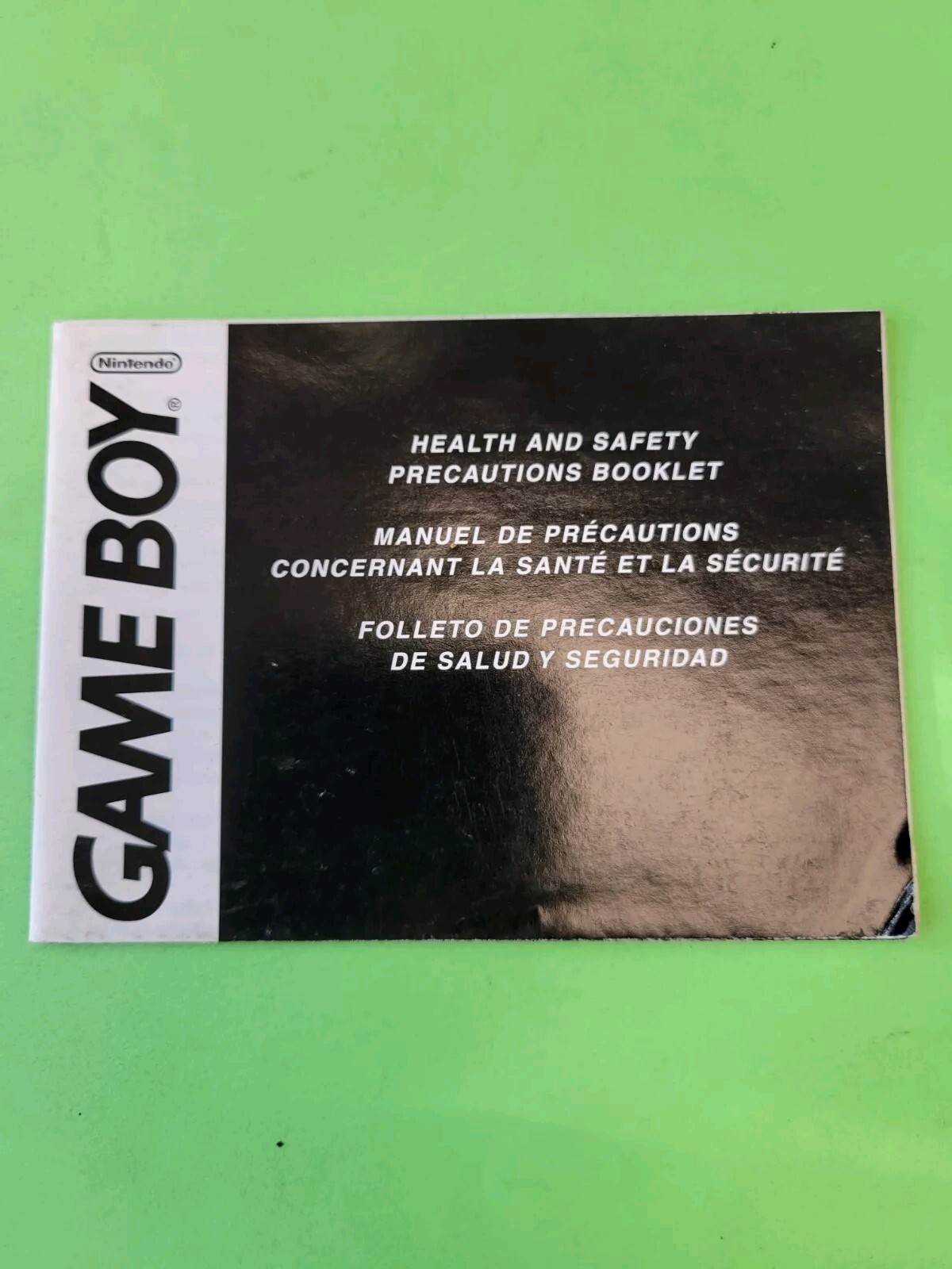 Game Boy Consumer Precautions MANUAL ONLY Authentic Original