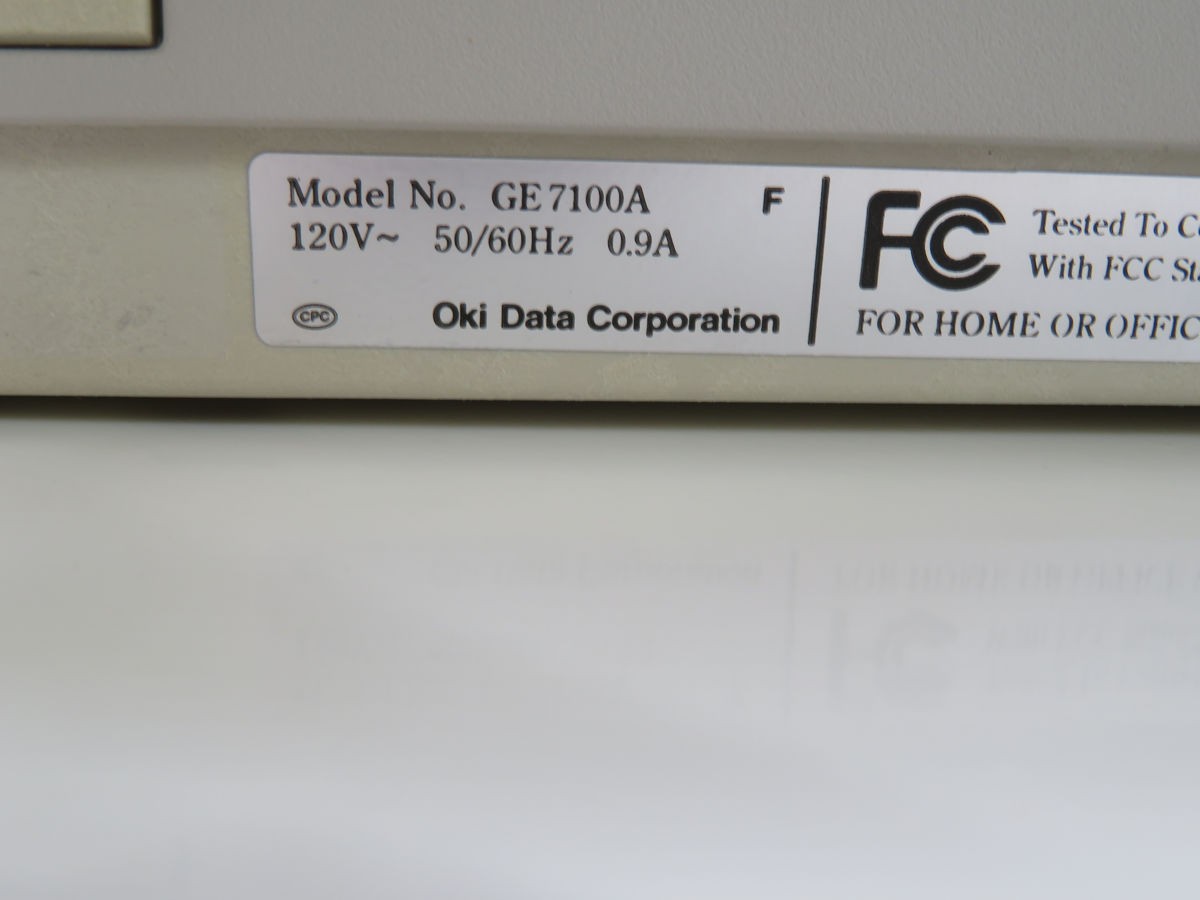 OKIDATA GE7100A 62411701 PARALLEL/USB DOT MATRIX PRINTER T258313