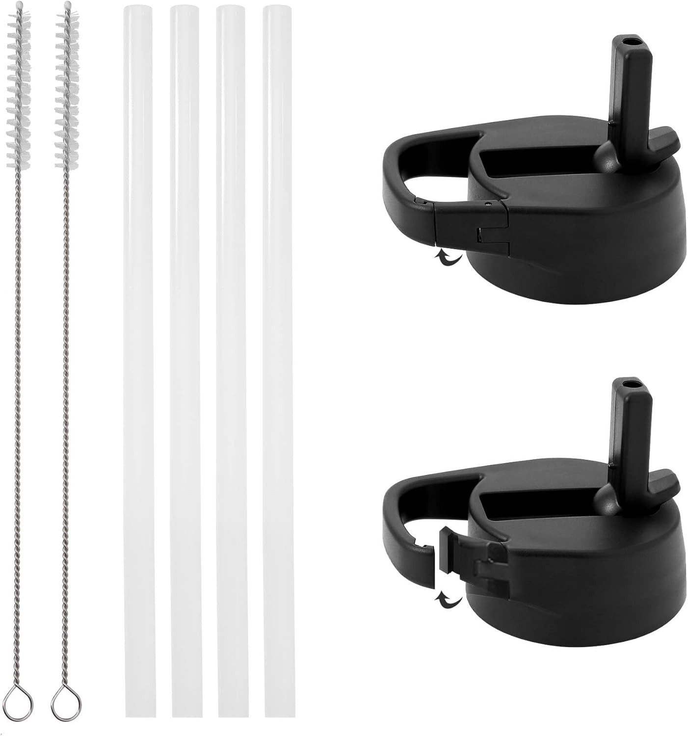 IRON �FLASK Carabiner Straw Lid for Wide Mouth Insulated Sports Water Bottles