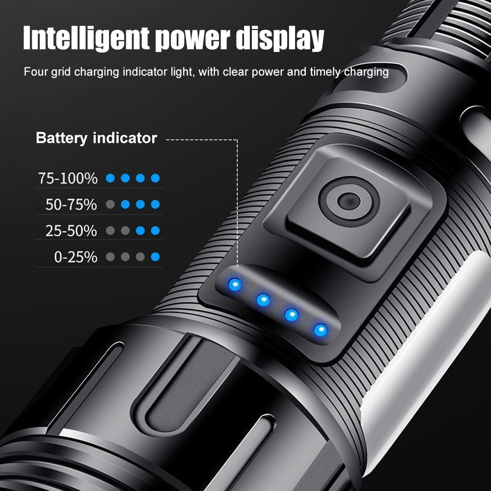 UV Flashlight LED Torch 2 in 1 White&Black Light Waterproof 395nm Light Bright
