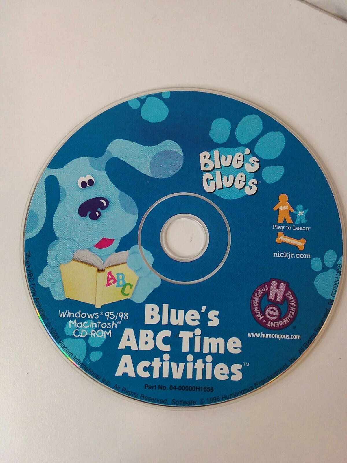 Blue's Clues: Blue's 123 Time Activities (Windows/Mac, 1998)