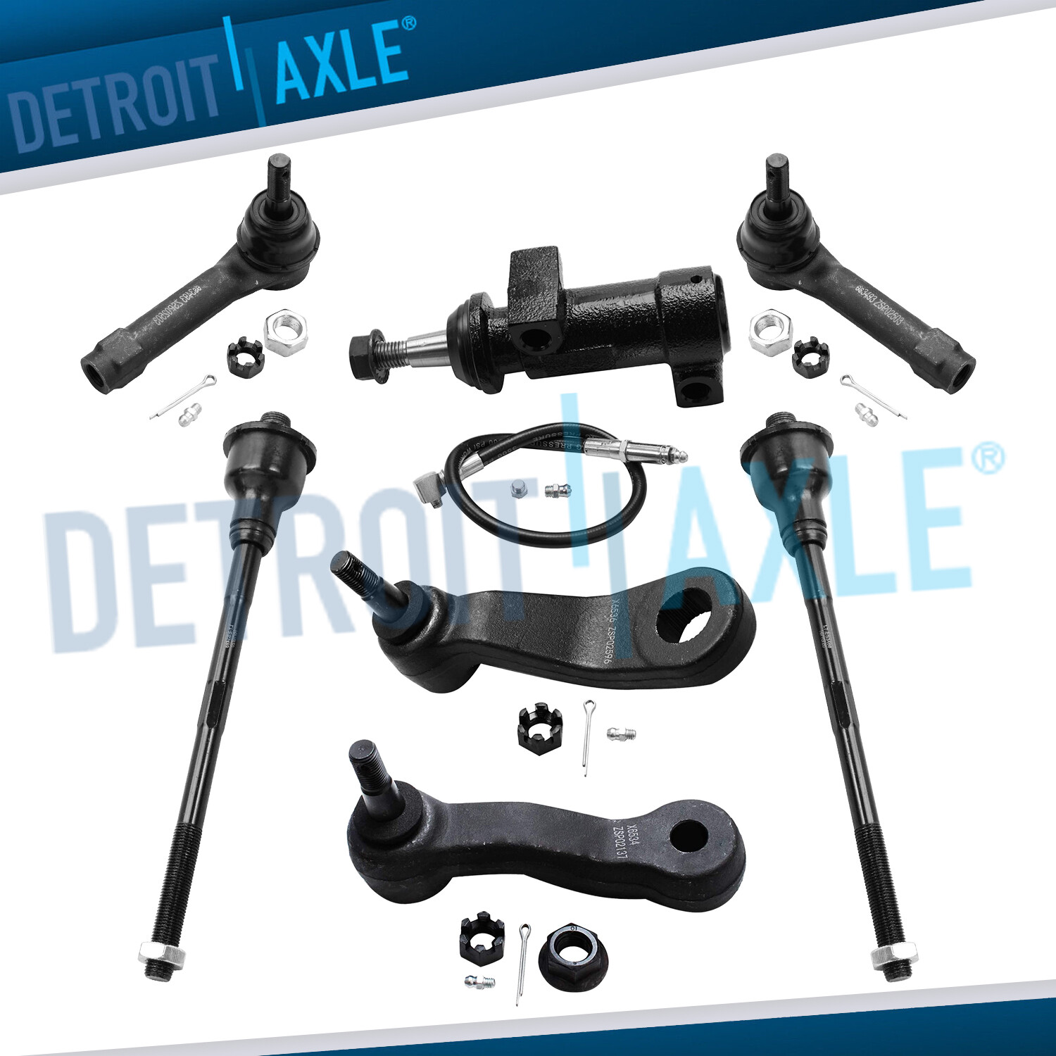 Front Inner Outer Tierod Pitman Idler Arm for Chevy Silverado Sierra 1500 Tahoe