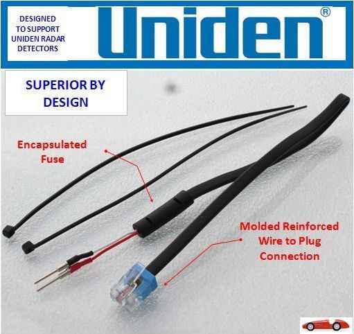 UNIDEN - R4 / R4W Radar Detector - Direct Mirror Power Cord        (MP-UND)
