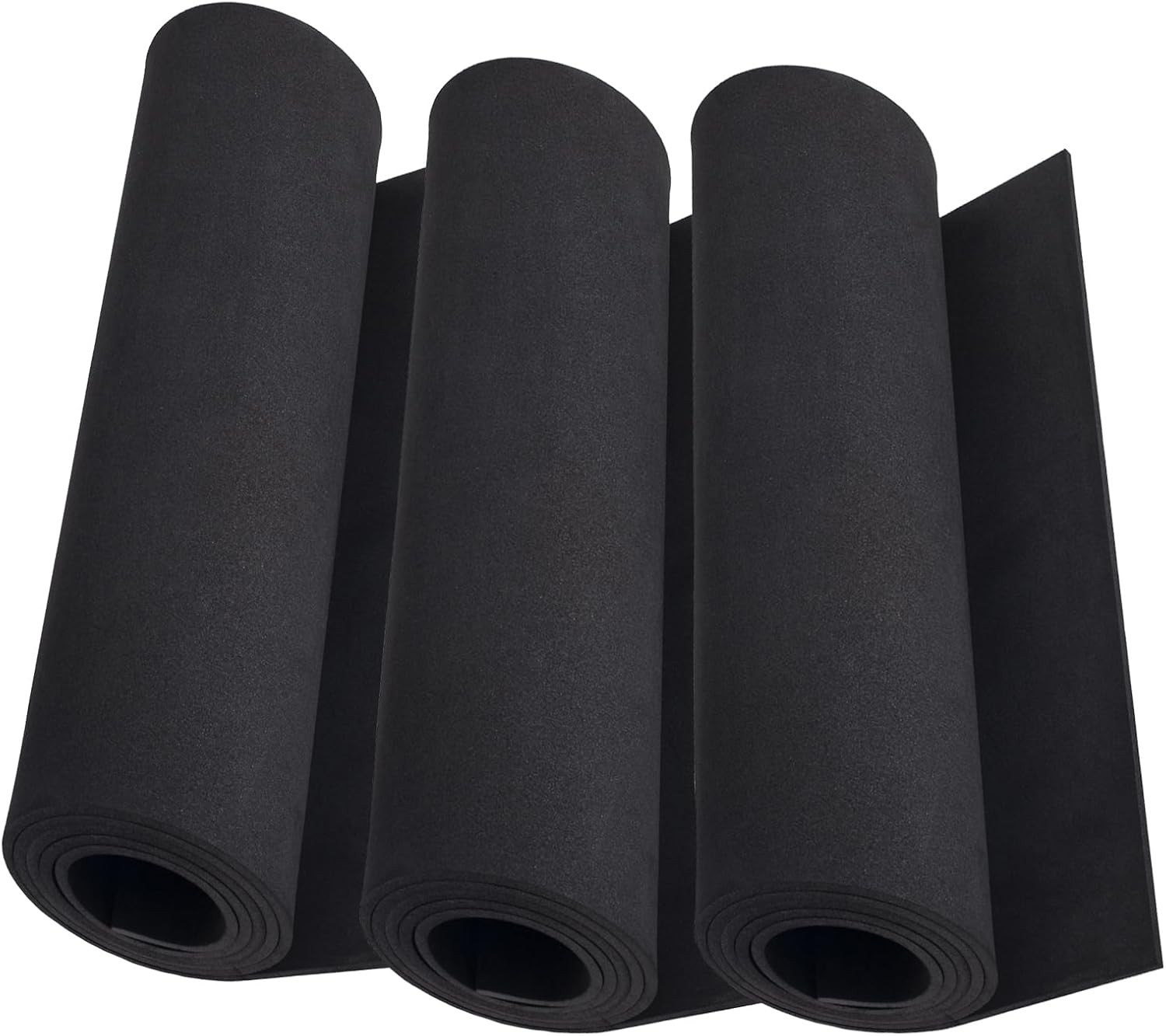 MEARCOOH 3-Pack 2mm Thick Black Eva Foam Cosplay Thickness-2mm, 3pcs:black