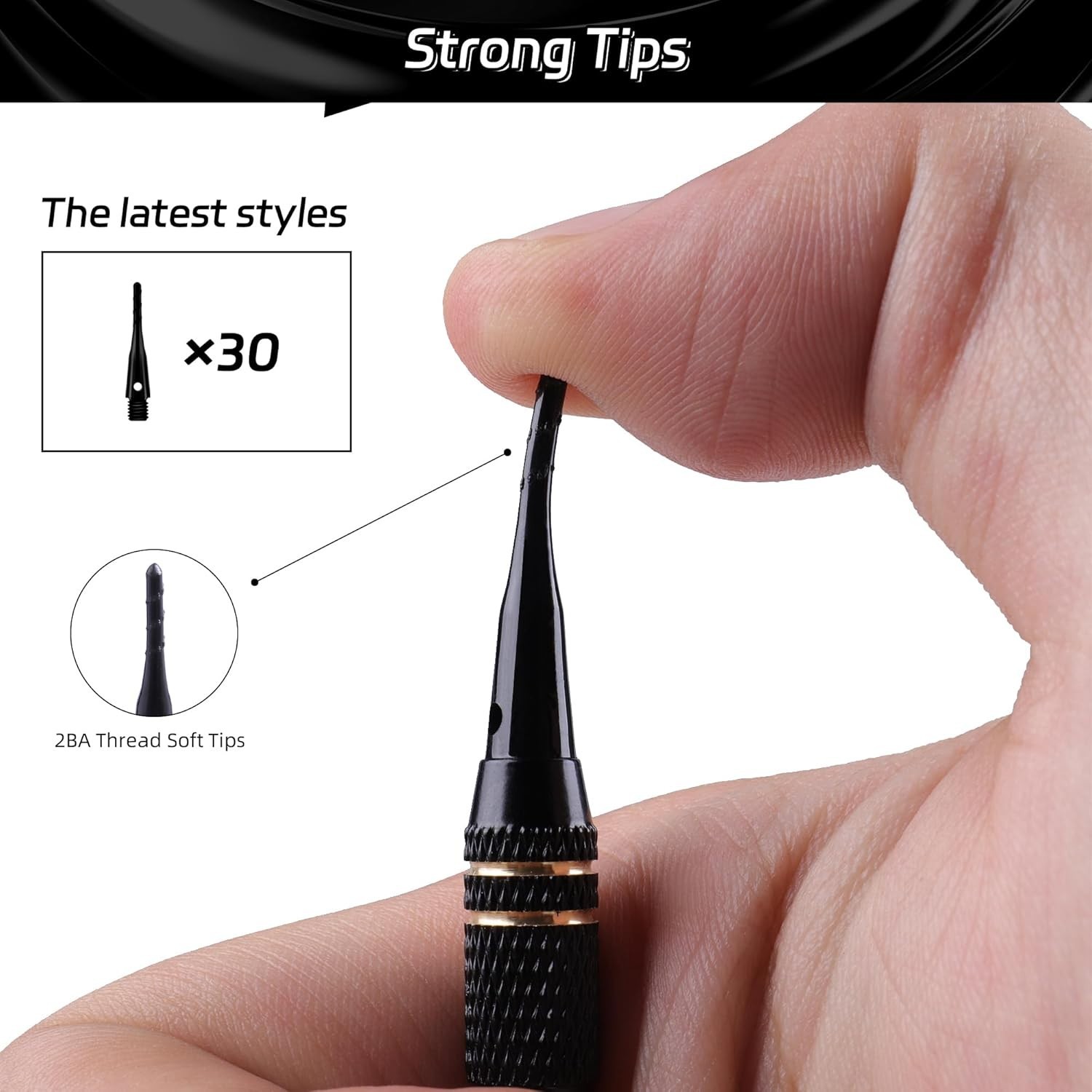 Darts Plastic Tip - Professional Soft Tip Darts Set 18 Grams with Carr