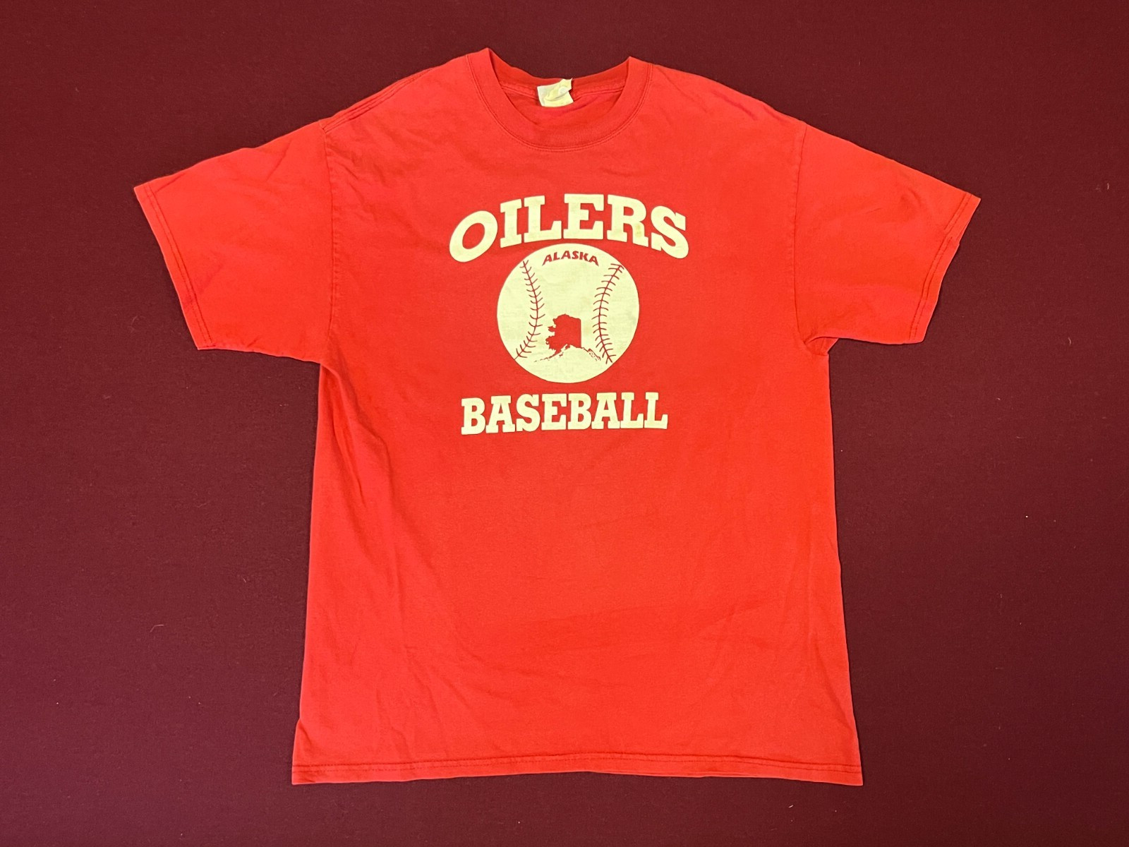 Peninsula Oilers baseball t-shirt large Alaska Baseball League