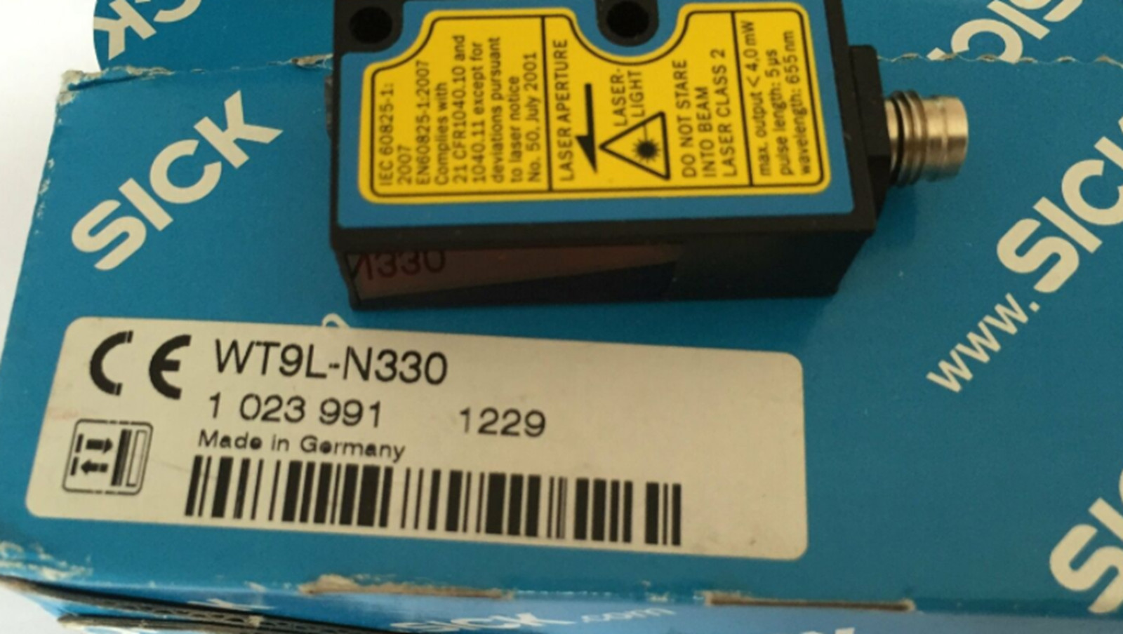 NEW SICK WT9L-N330 PLC PHOTOELECTRIC PROXIMITY SWITCH, NPN M8 60MM FOCUS
